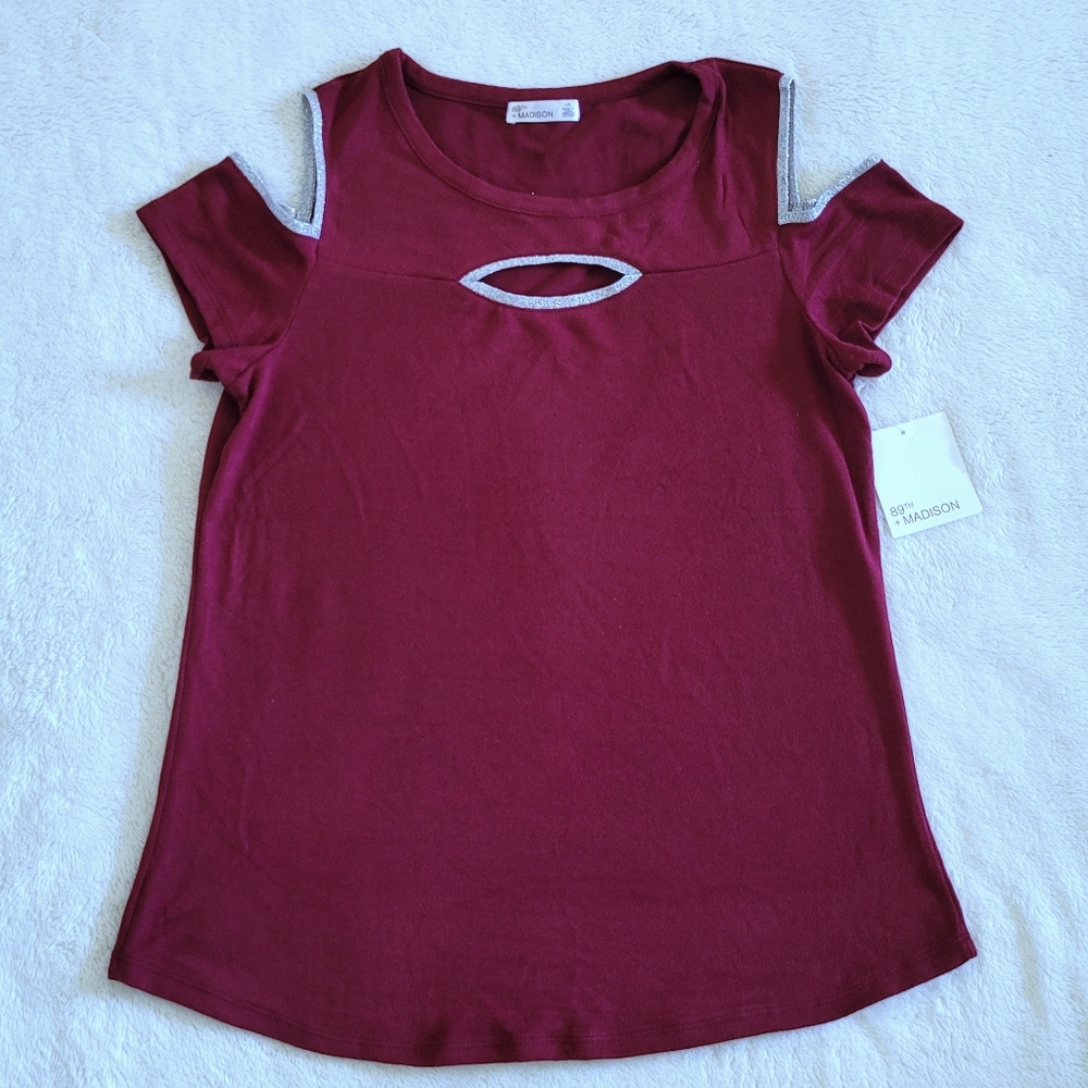 89th + Madison Cold❄ Shoulder Top - NWT